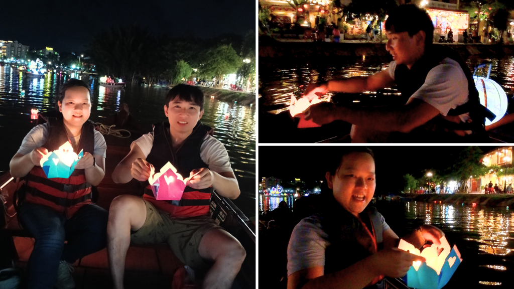 越南自由行 會安 放水燈祈福